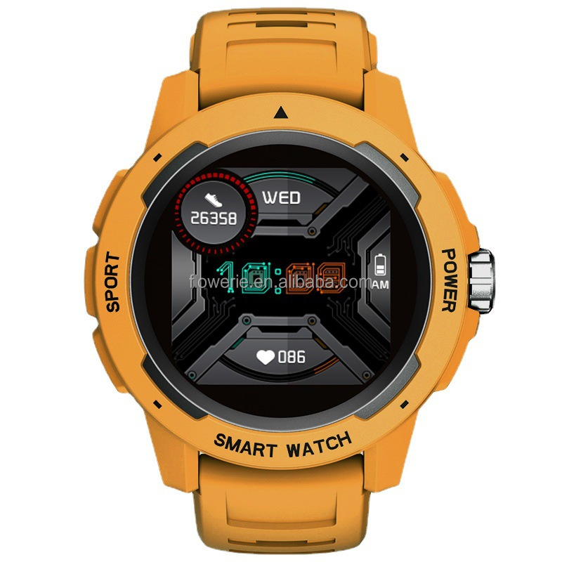 Running Watch - 50m IP68 Wasserdichte Taktische Sport-Smartwatch, Outdoor-Lauf-Tauch-Esports-Abenteuer-Fitness-Armbanduhr