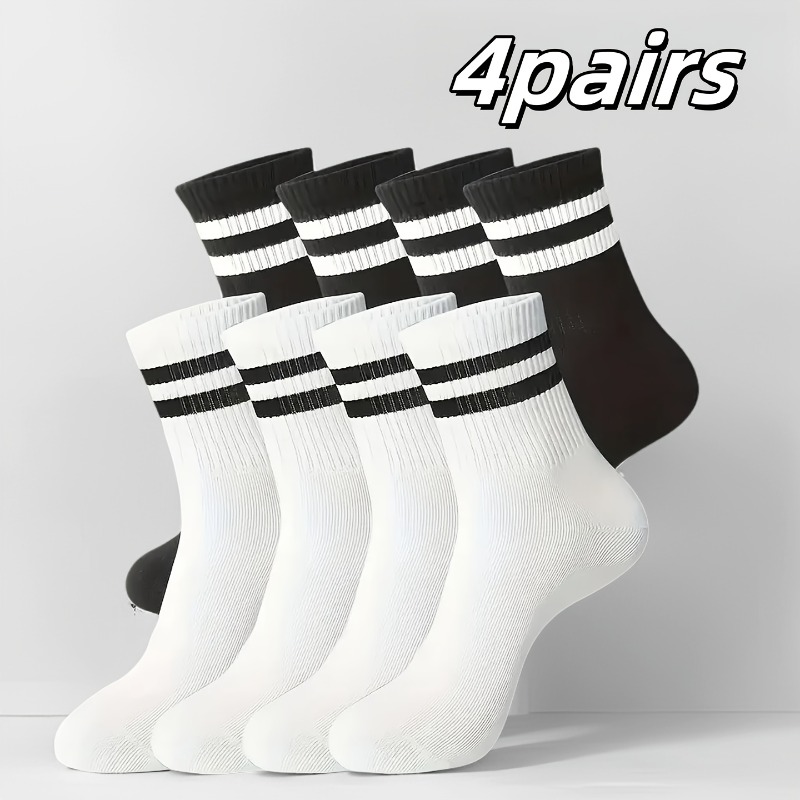 Sports Socks - 4 Paar Unisex Sport-Outdoor-Socken in Klassischen