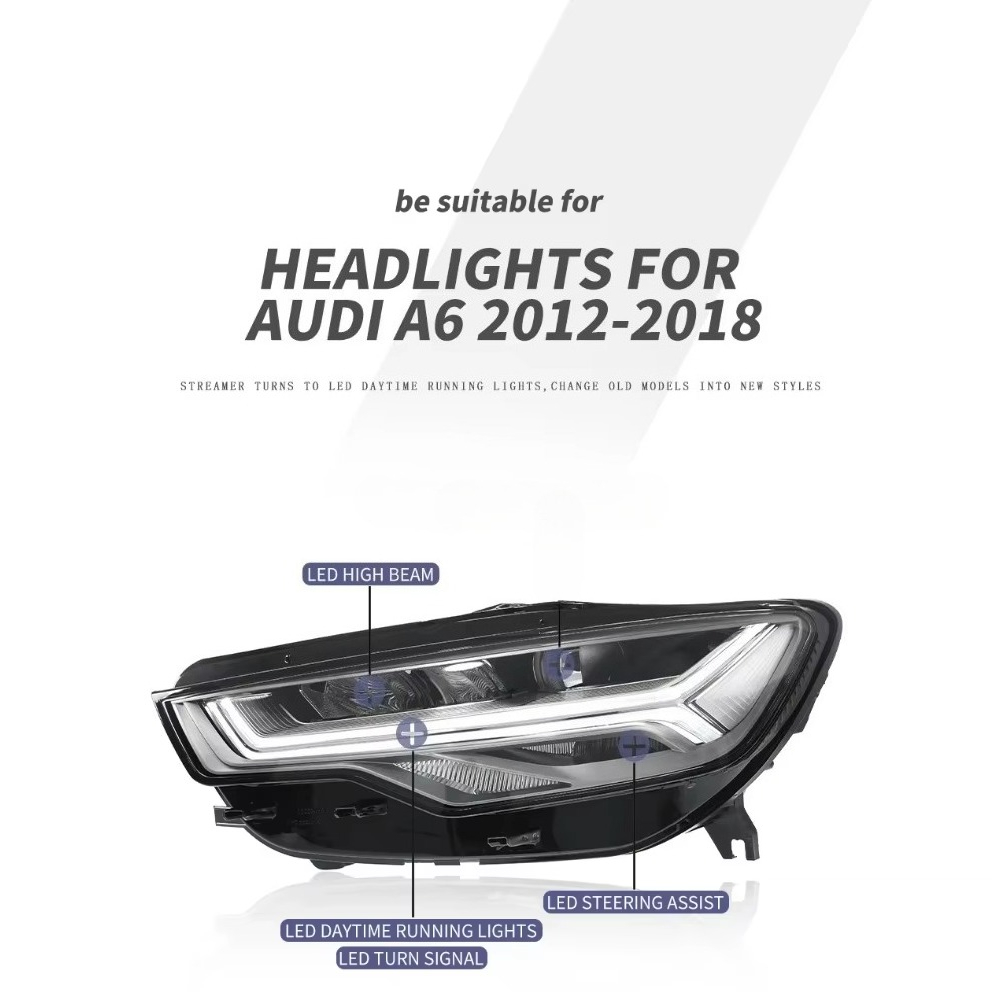 Running Headlamp - A6 C7 A6L 2012-2018 Upgrade-Scheinwerfer LED-Frontleuchte