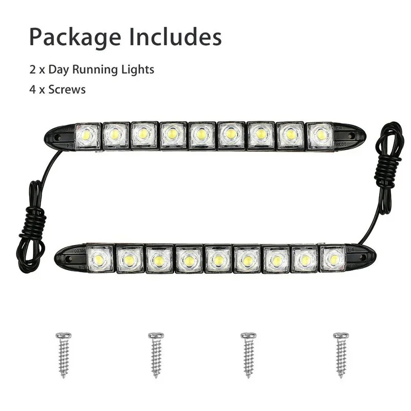 2 Stück 9 LED 12V Auto Tagfahr – Running Headlamp Bewertung und Preis