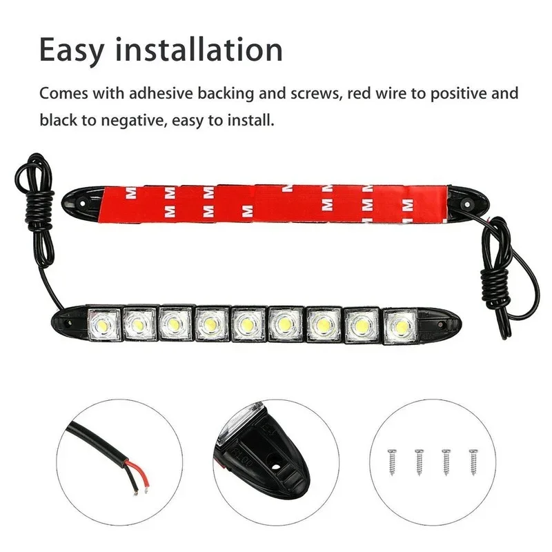 2 Stück 9 LED 12V Auto Tagfahr – Running Headlamp Bewertung und Preis